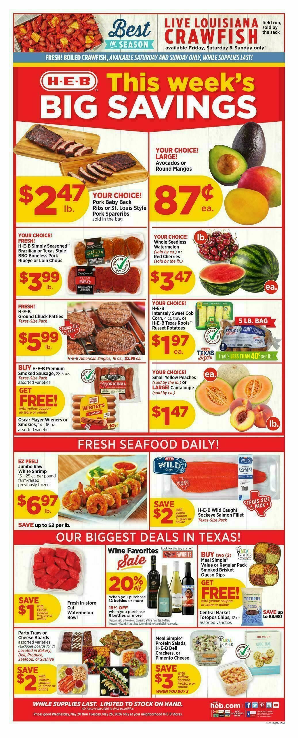 H-E-B Weekly Ad from May 20