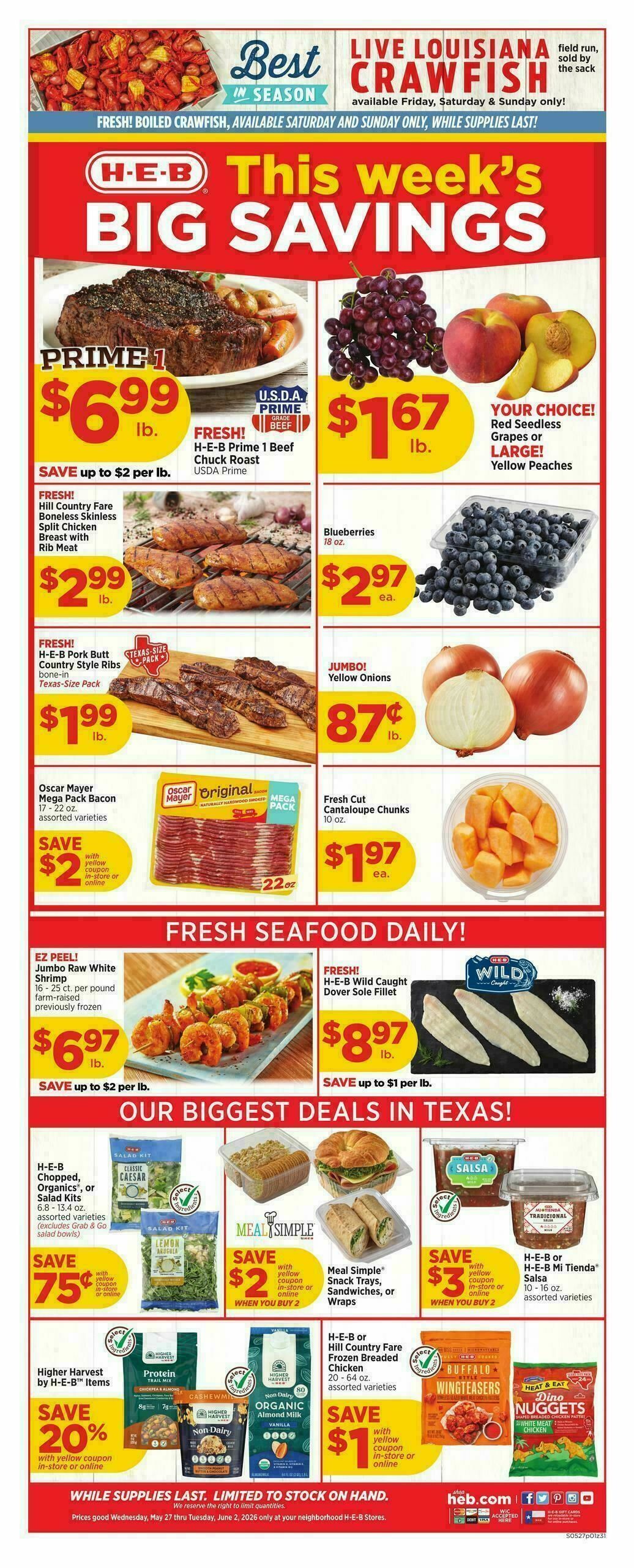 H-E-B Weekly Ad from May 27