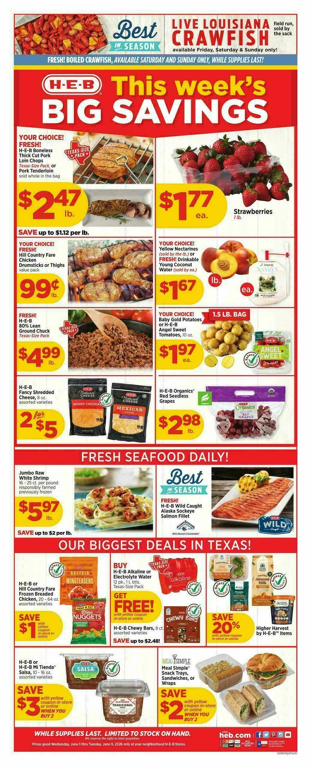 H-E-B Weekly Ad from June 3