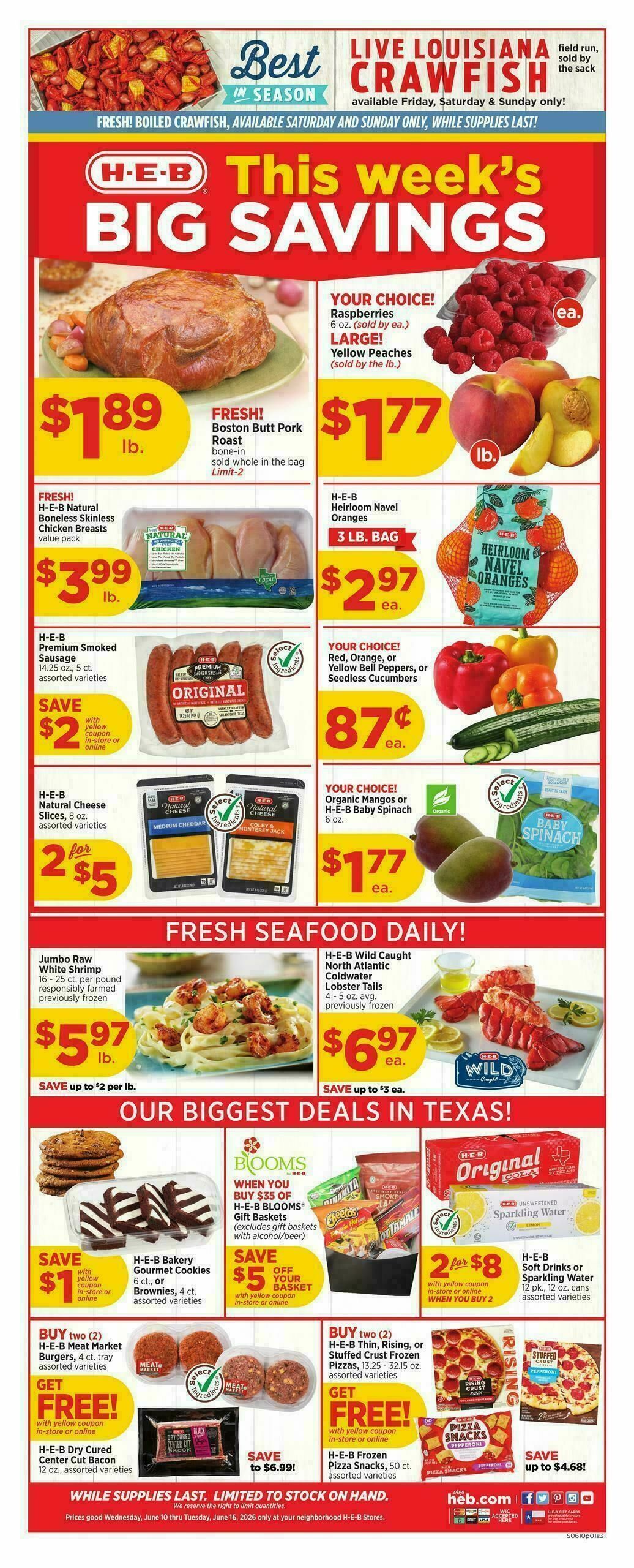 H-E-B Weekly Ad from June 10