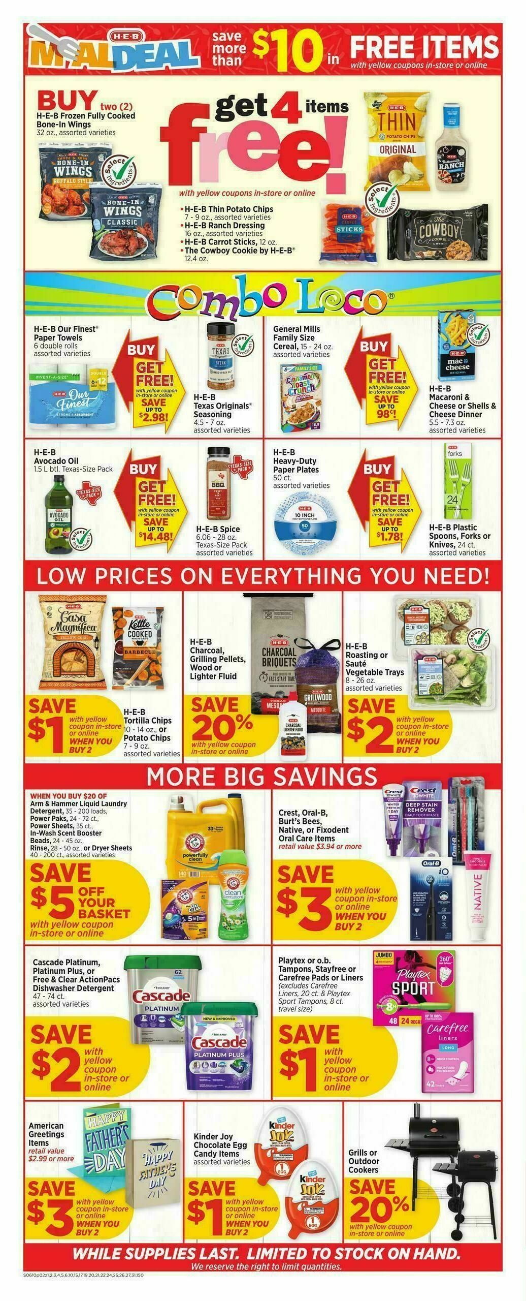 H-E-B Weekly Ad from June 10