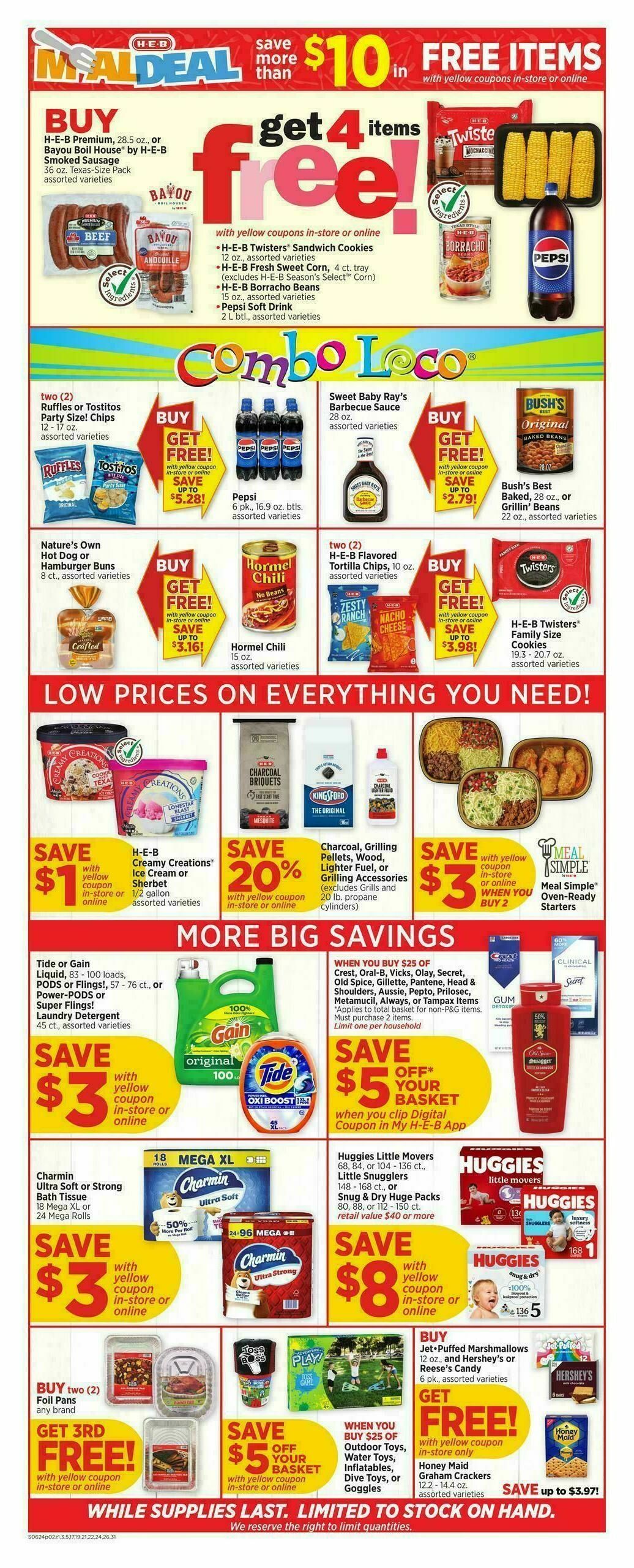 H-E-B Weekly Ad from June 24