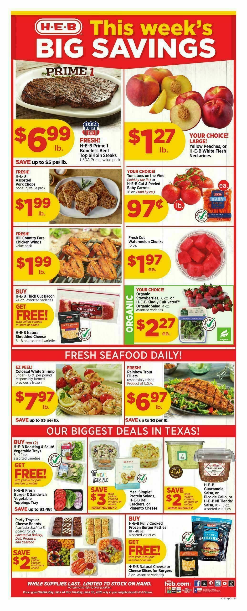 H-E-B Weekly Ad from June 24
