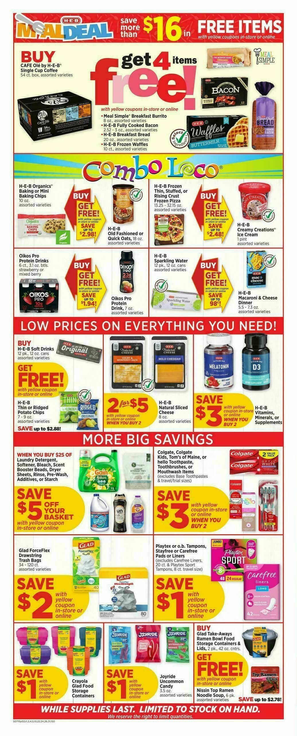 H-E-B Weekly Ad from July 15