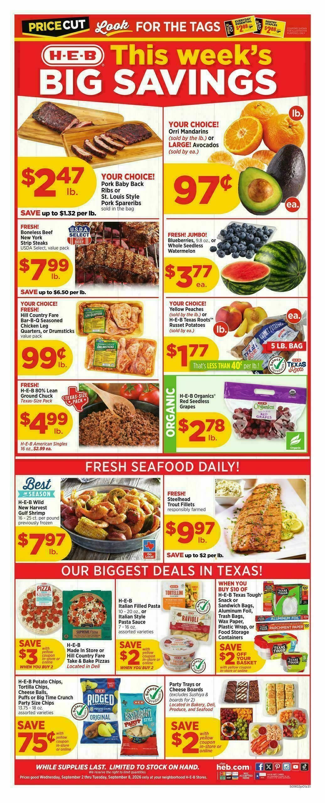 H-E-B Weekly Ad from September 2