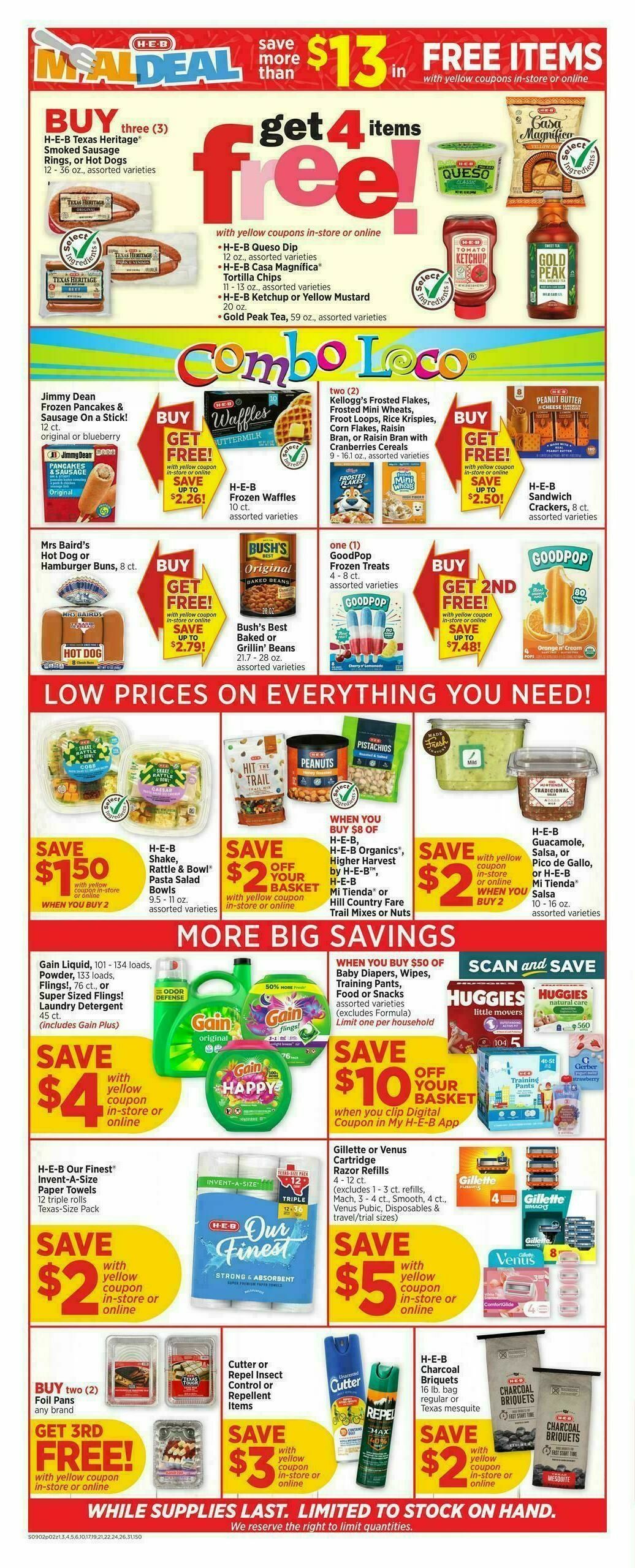 H-E-B Weekly Ad from September 2