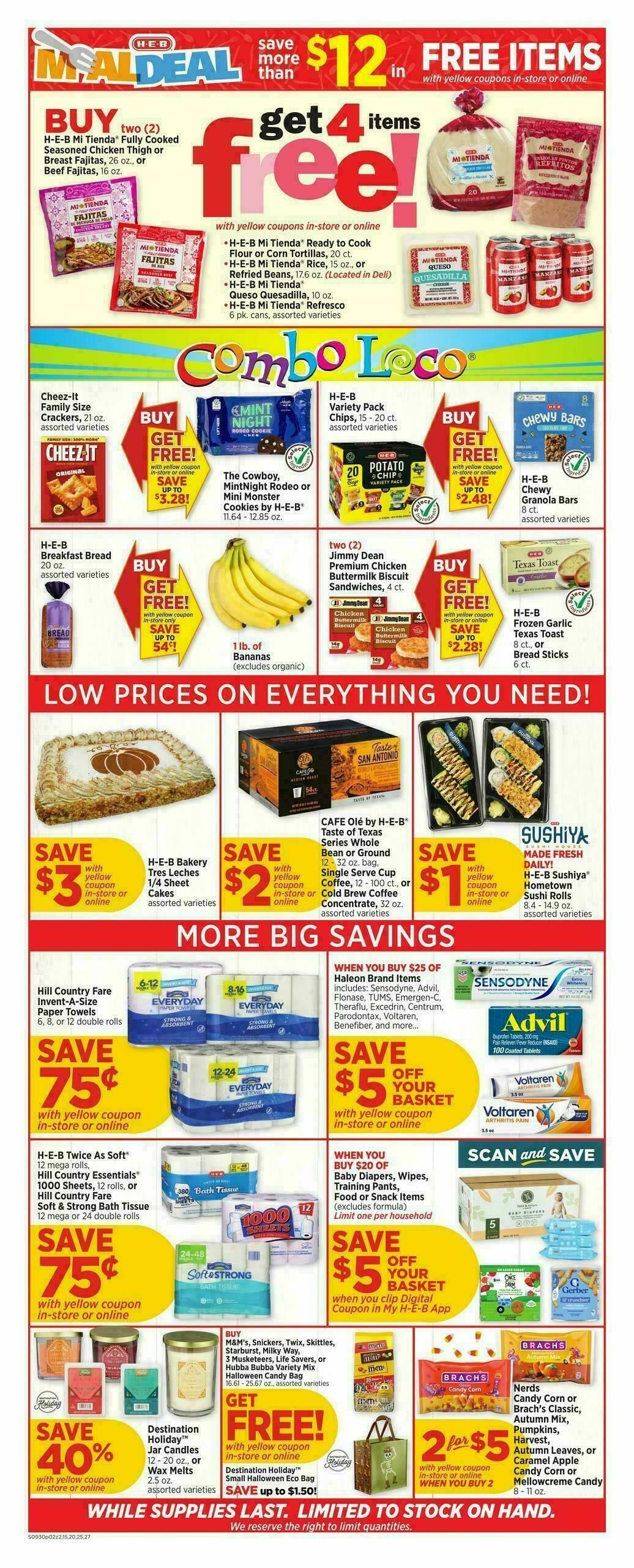 H-E-B Weekly Ad from September 30