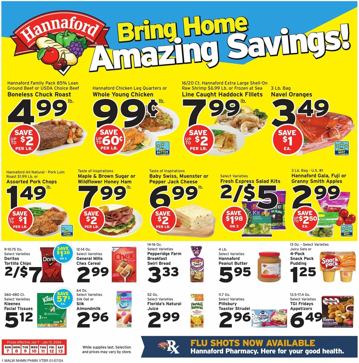 Hannaford Weekly Ad from January 7