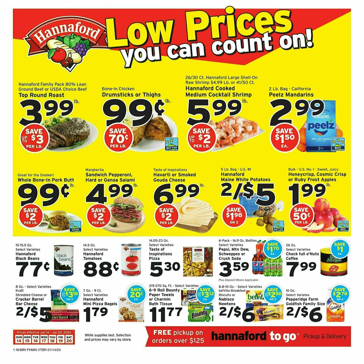 Hannaford Weekly Ad from January 14