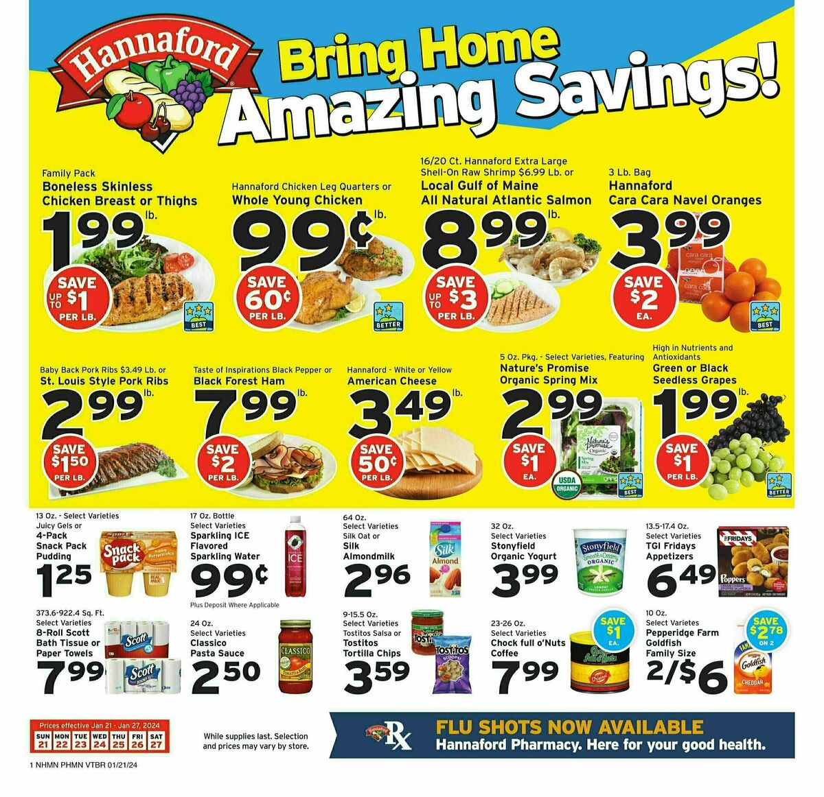 Hannaford Weekly Ad from January 21