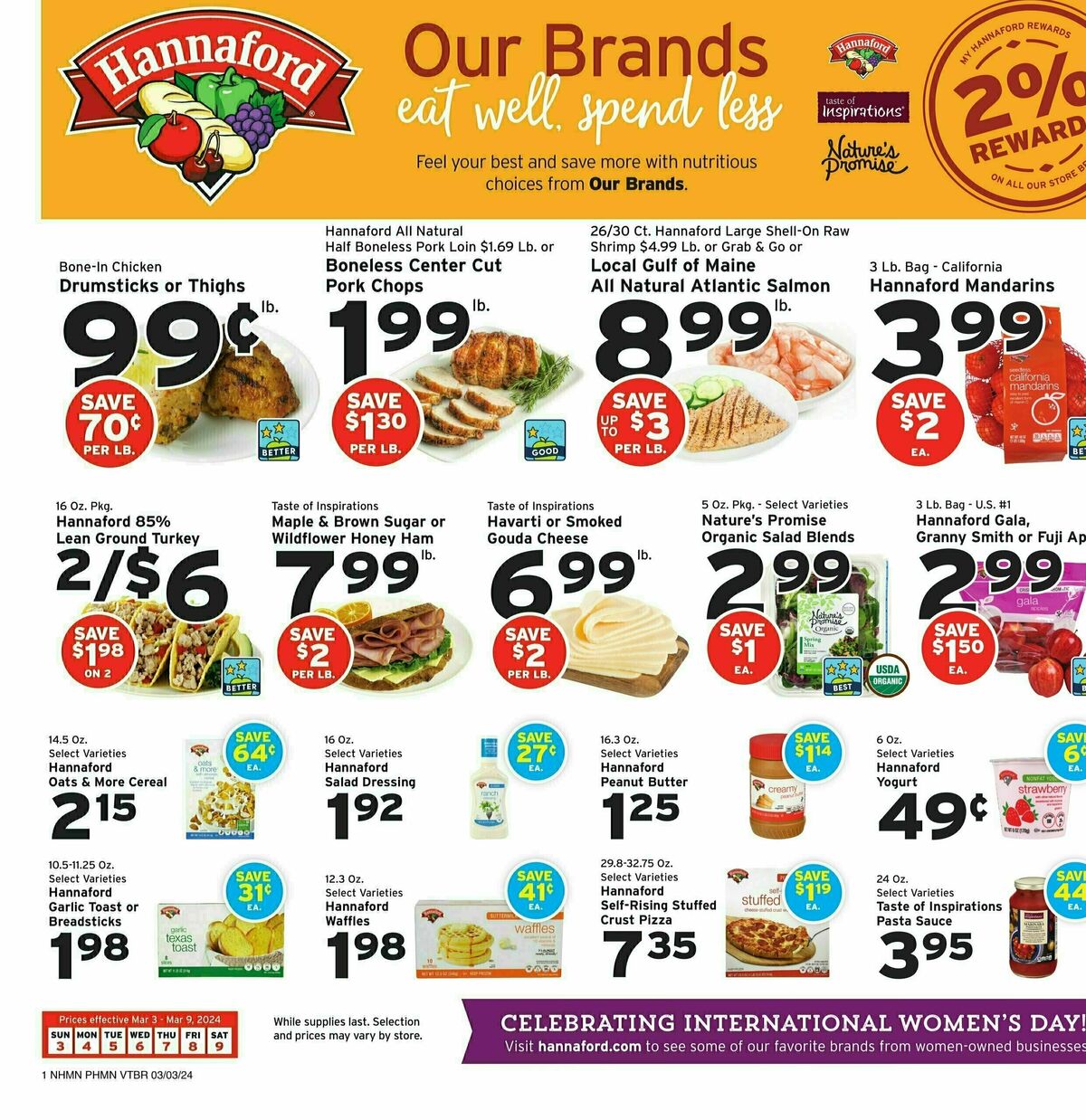 Hannaford Weekly Ad from March 3