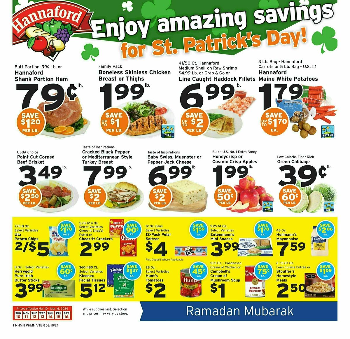 Hannaford Weekly Ad from March 10