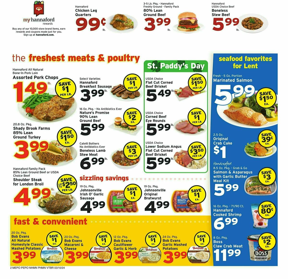 Hannaford Weekly Ad from March 10