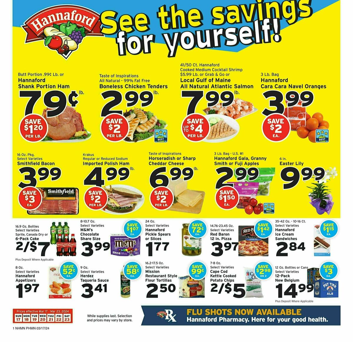 Hannaford Weekly Ad from March 17