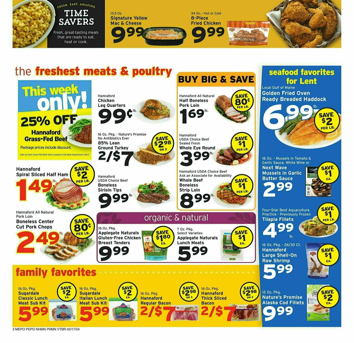 Hannaford Weekly Ad from March 17