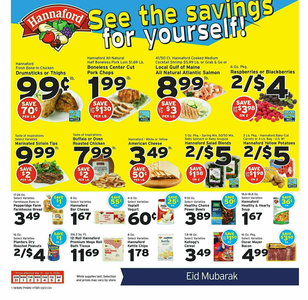 Hannaford Weekly Ad from March 31
