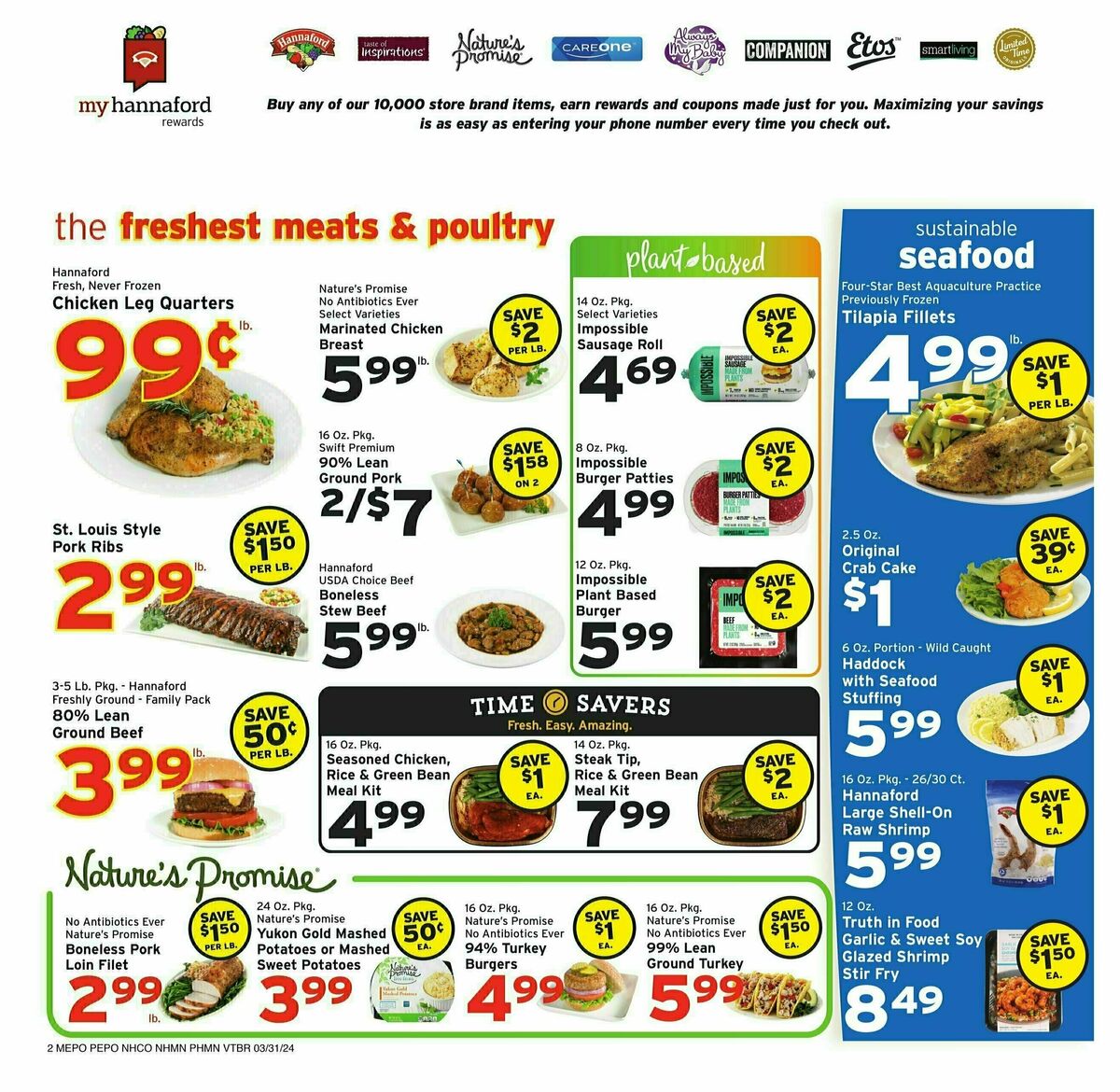 Hannaford Weekly Ad from March 31