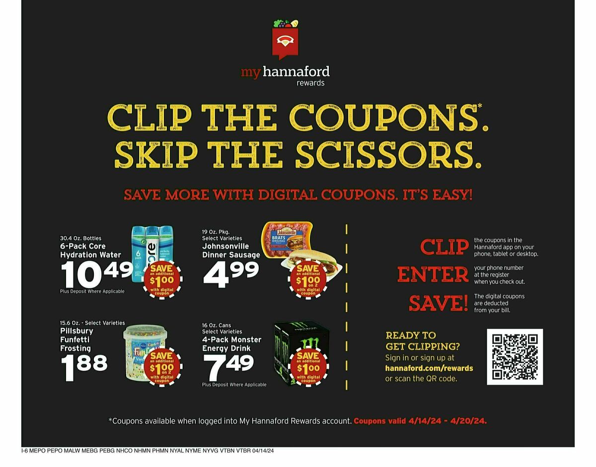 Hannaford Weekly Ad from April 14