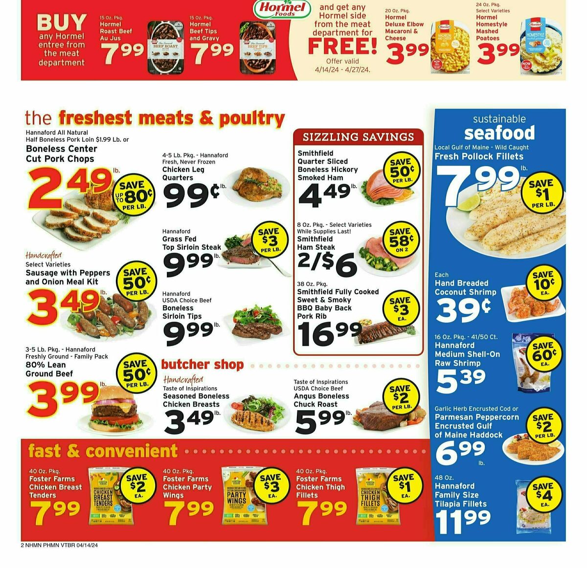 Hannaford Weekly Ad from April 14