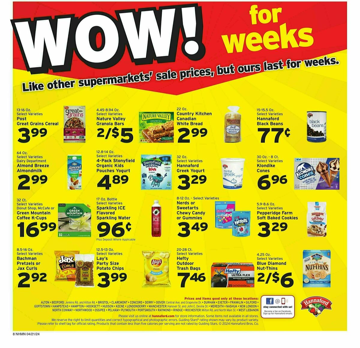 Hannaford Weekly Ad from April 21