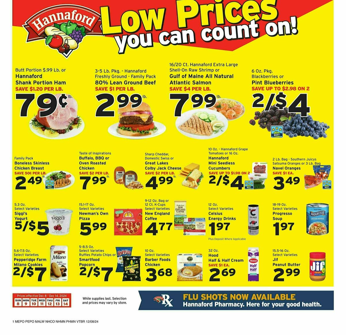 Hannaford Weekly Ad from December 8