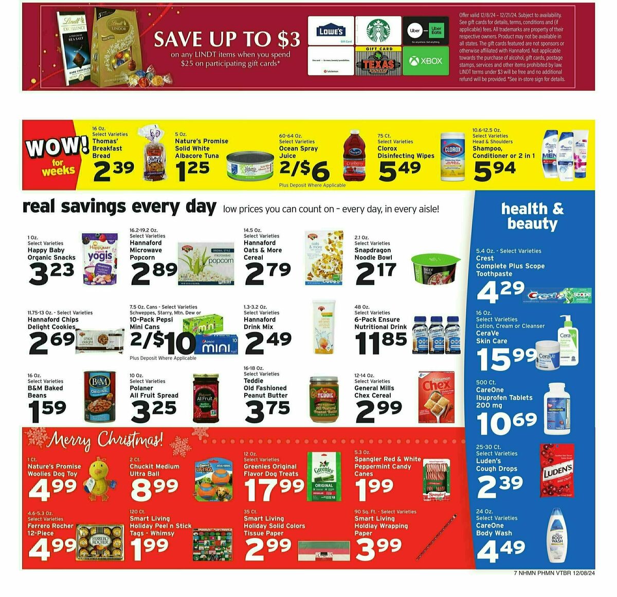Hannaford Weekly Ad from December 8