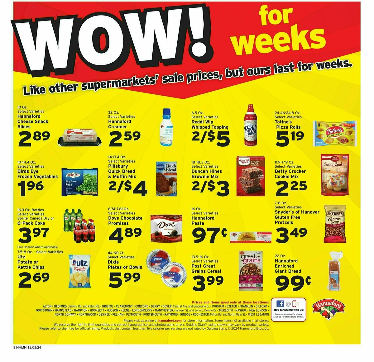 Hannaford Weekly Ad from December 8