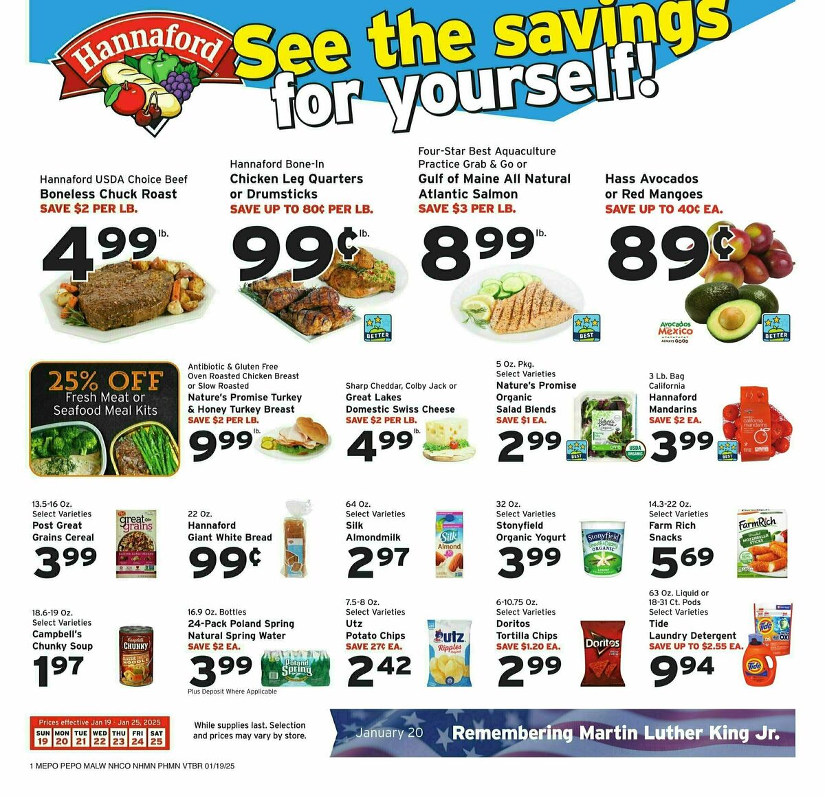 Hannaford Weekly Ad from January 19