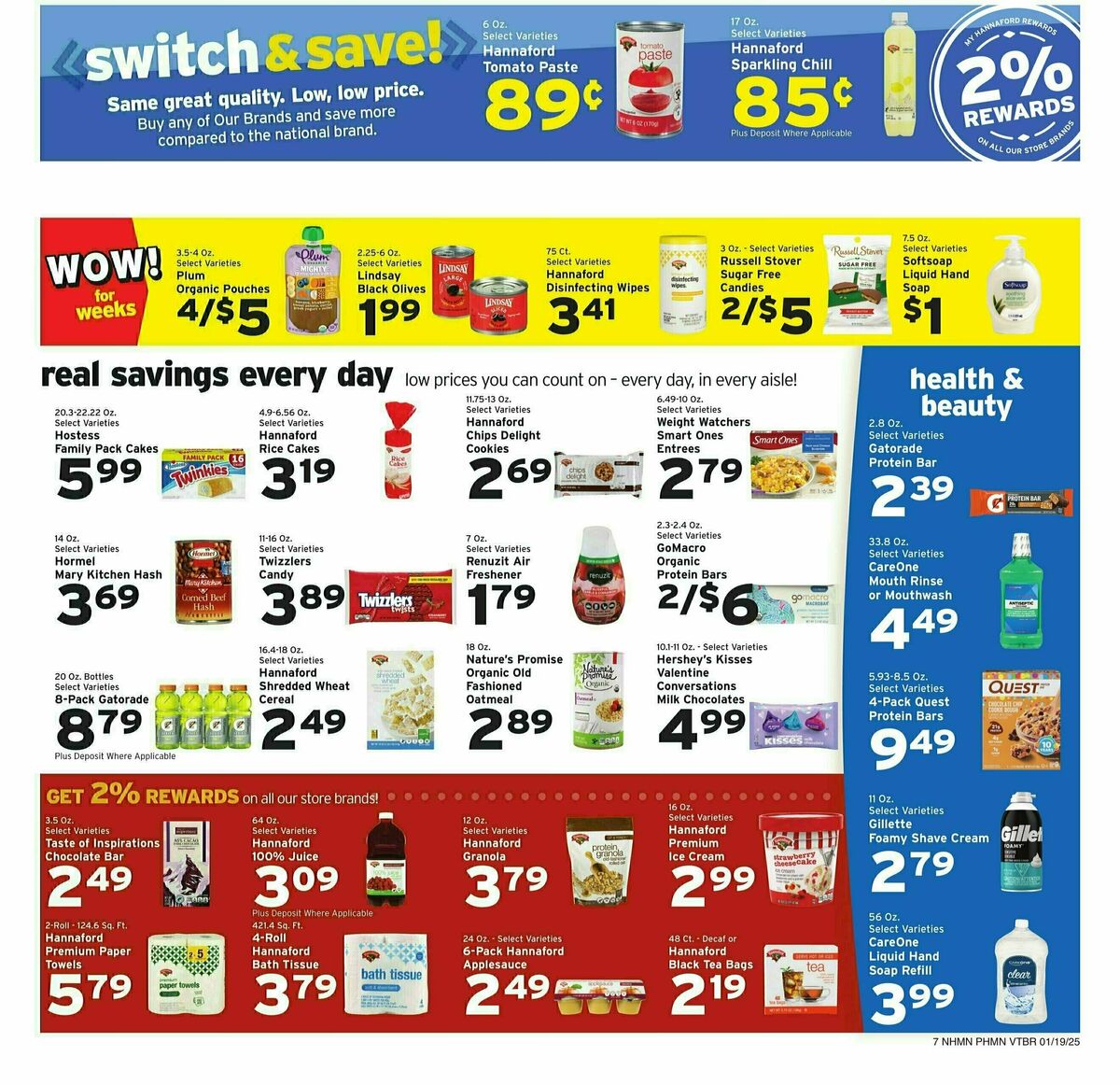 Hannaford Weekly Ad from January 19