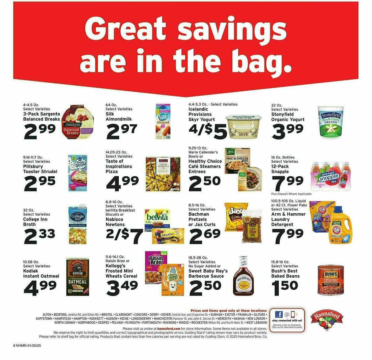 Hannaford Weekly Ad from January 26