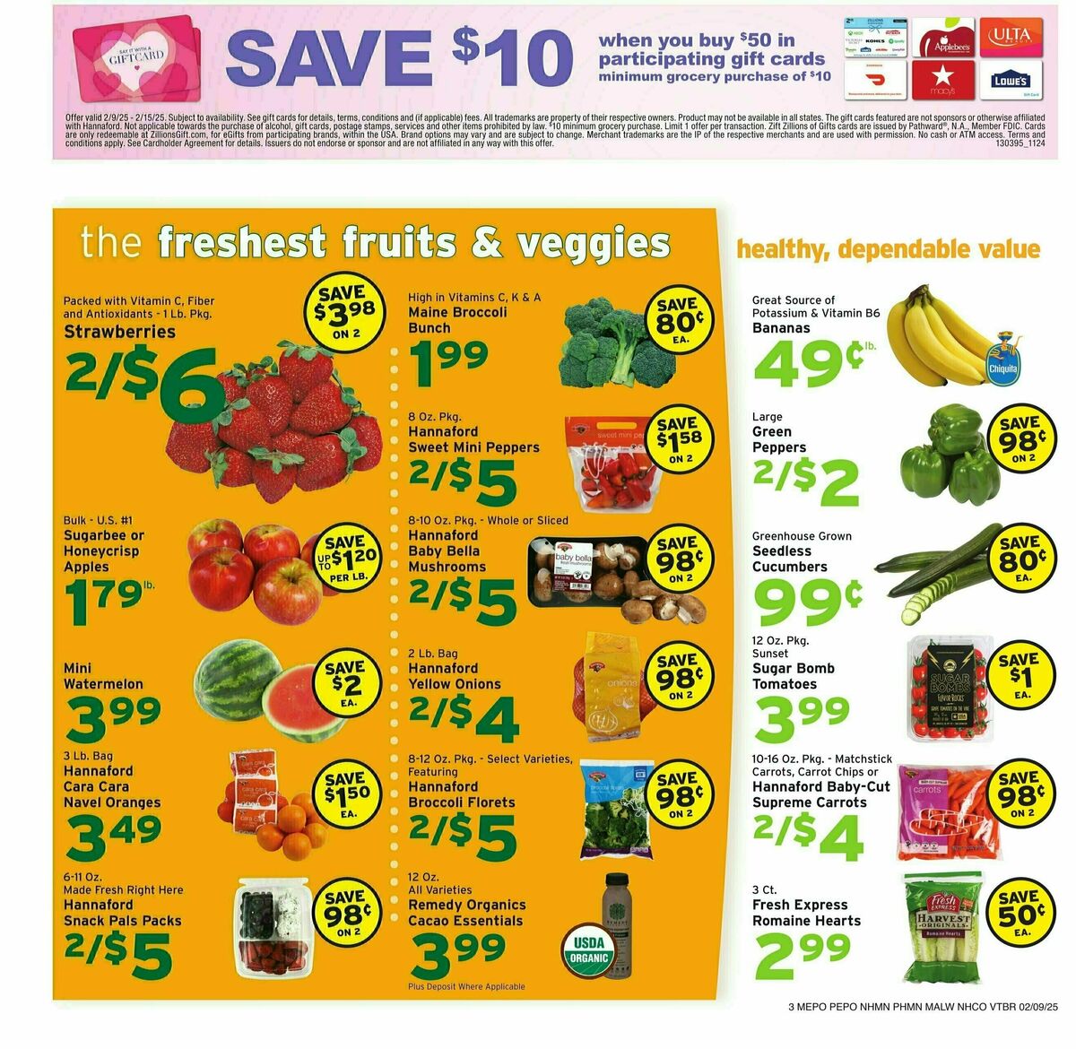 Hannaford Weekly Ad from February 9