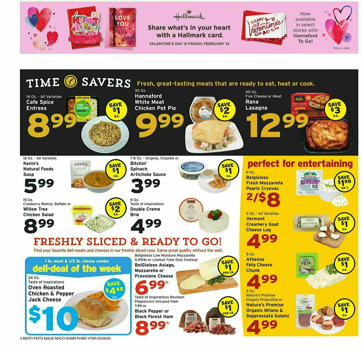 Hannaford Weekly Ad from February 9