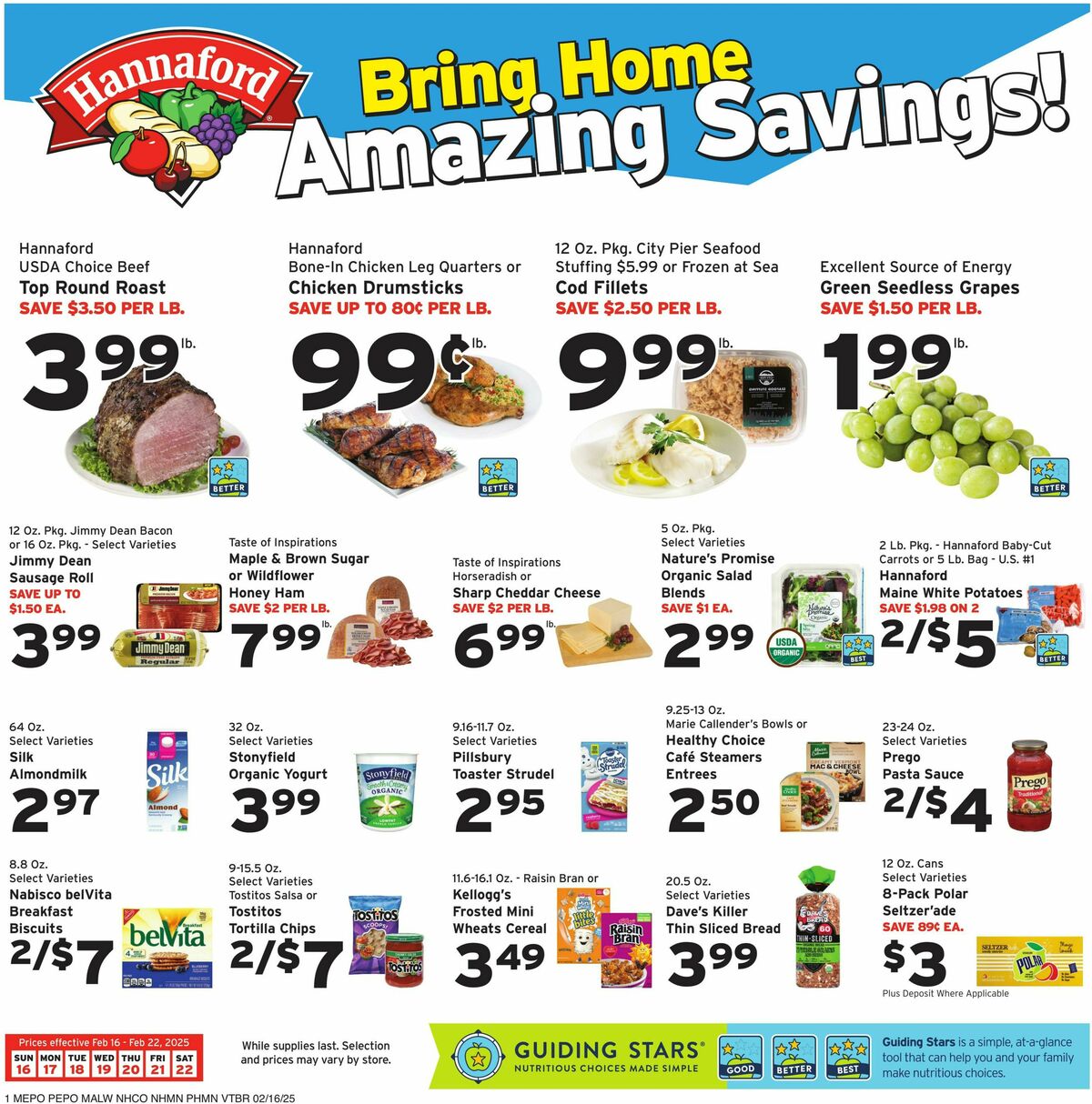 Hannaford Weekly Ad from February 16