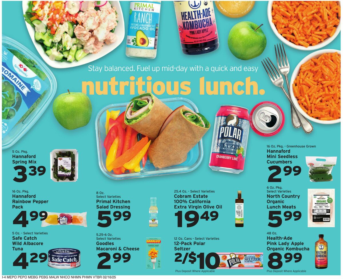 Hannaford Weekly Ad from February 16