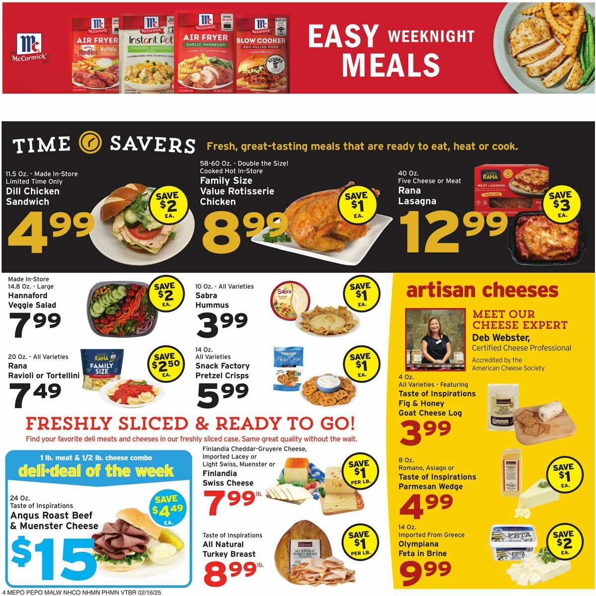 Hannaford Weekly Ad from February 16