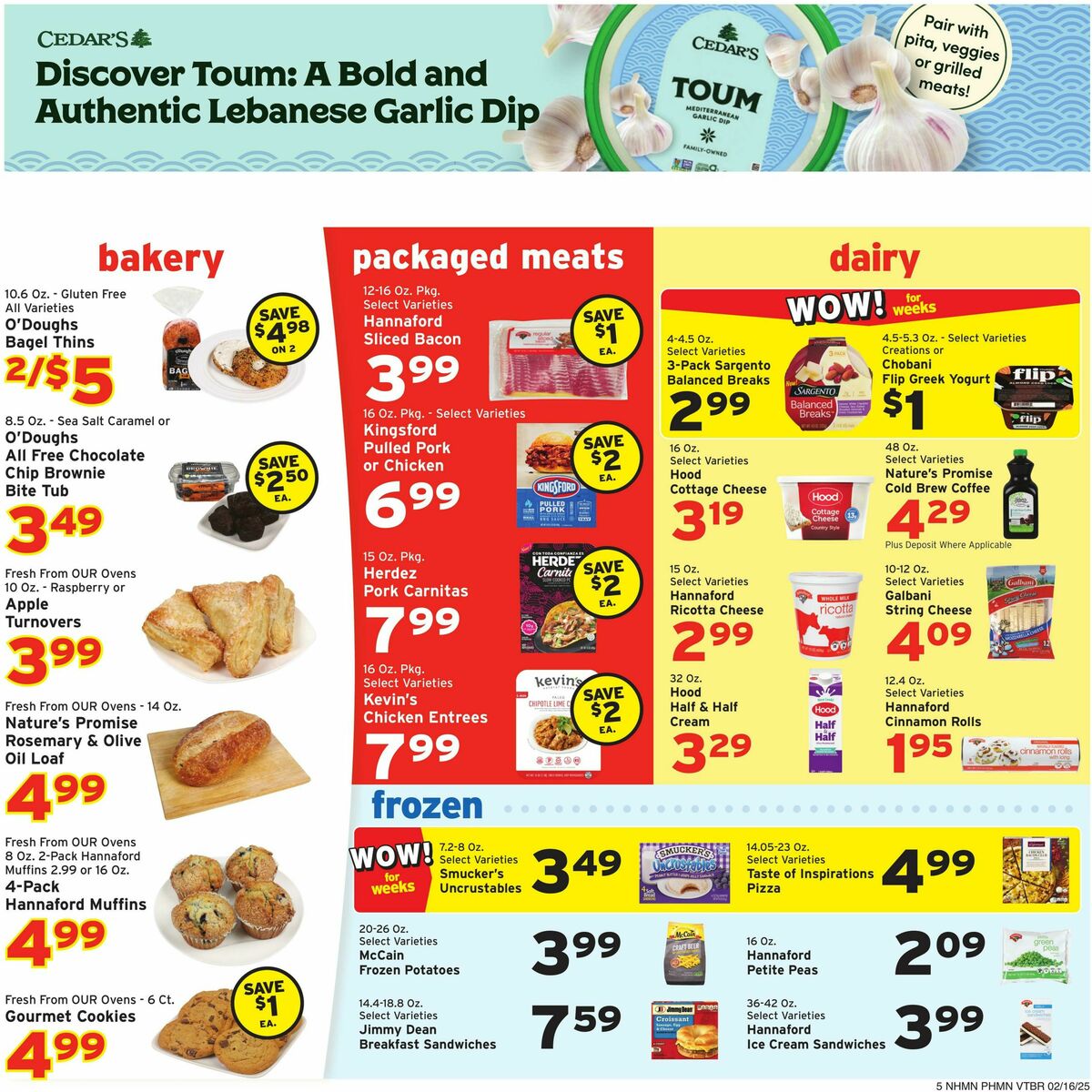 Hannaford Weekly Ad from February 16