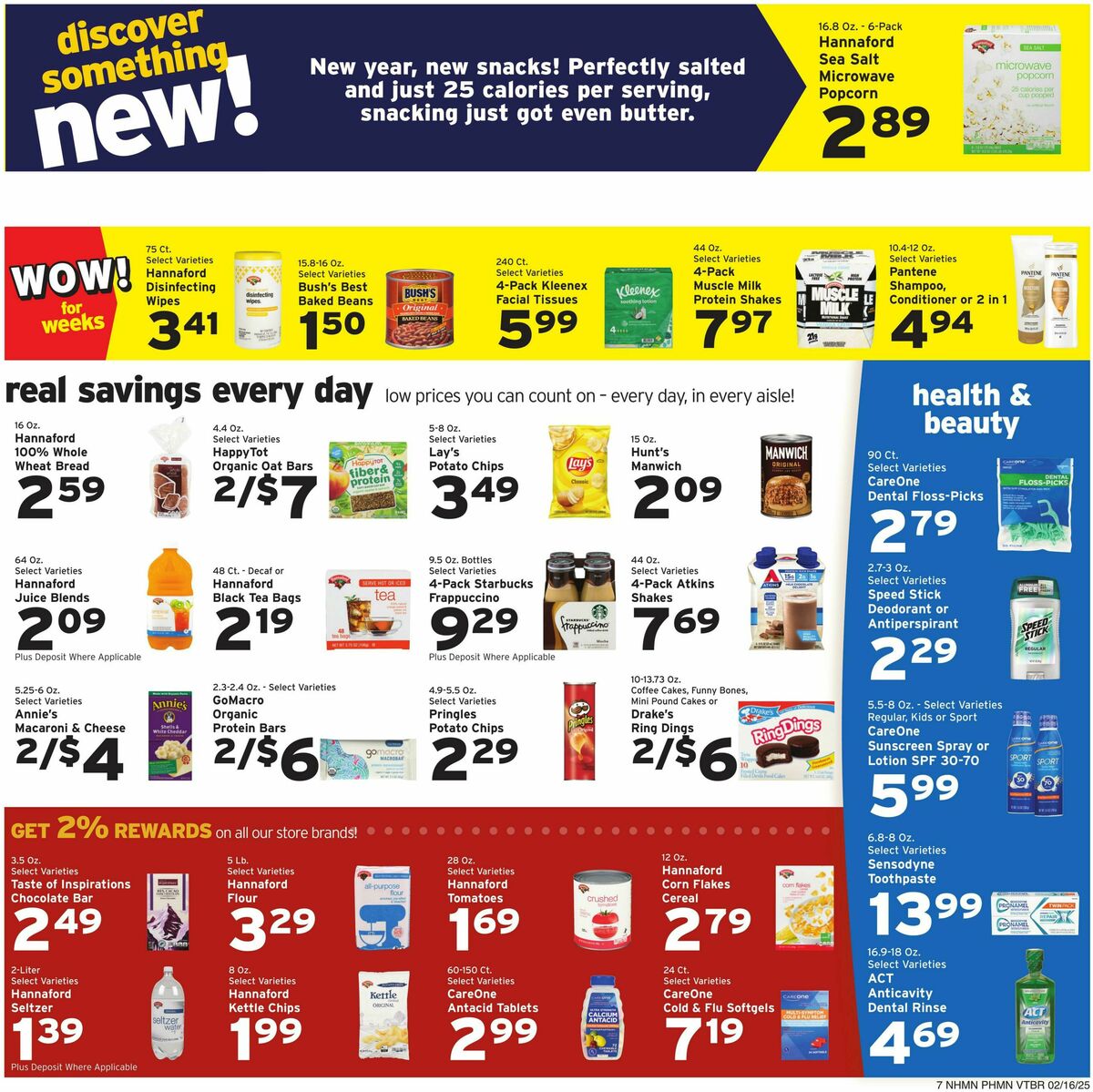 Hannaford Weekly Ad from February 16