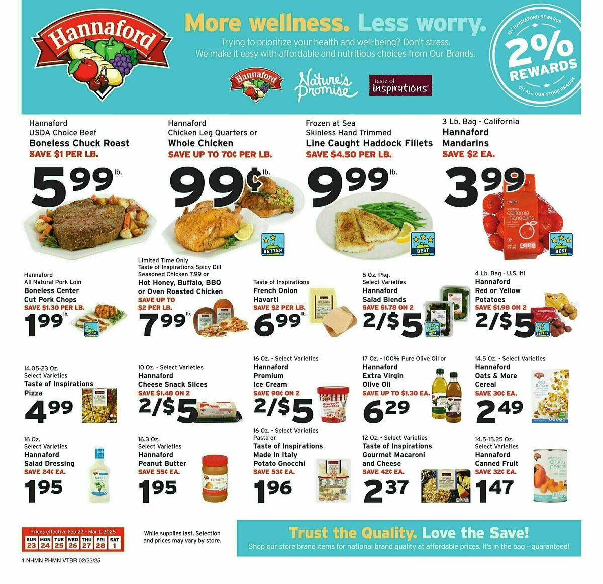 Hannaford Weekly Ad from February 23