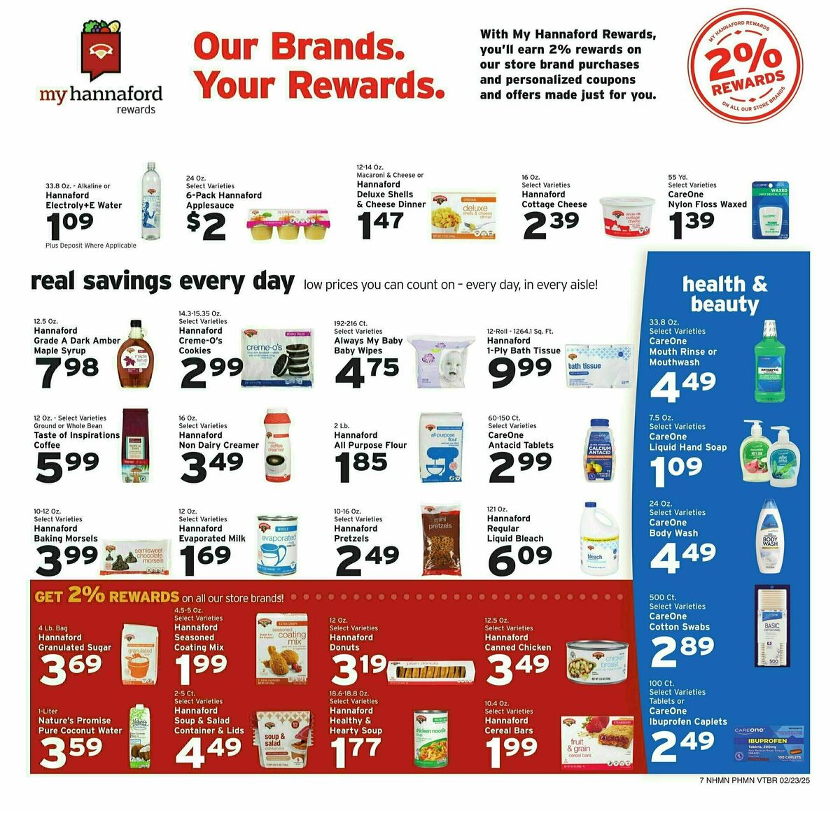 Hannaford Weekly Ad from February 23