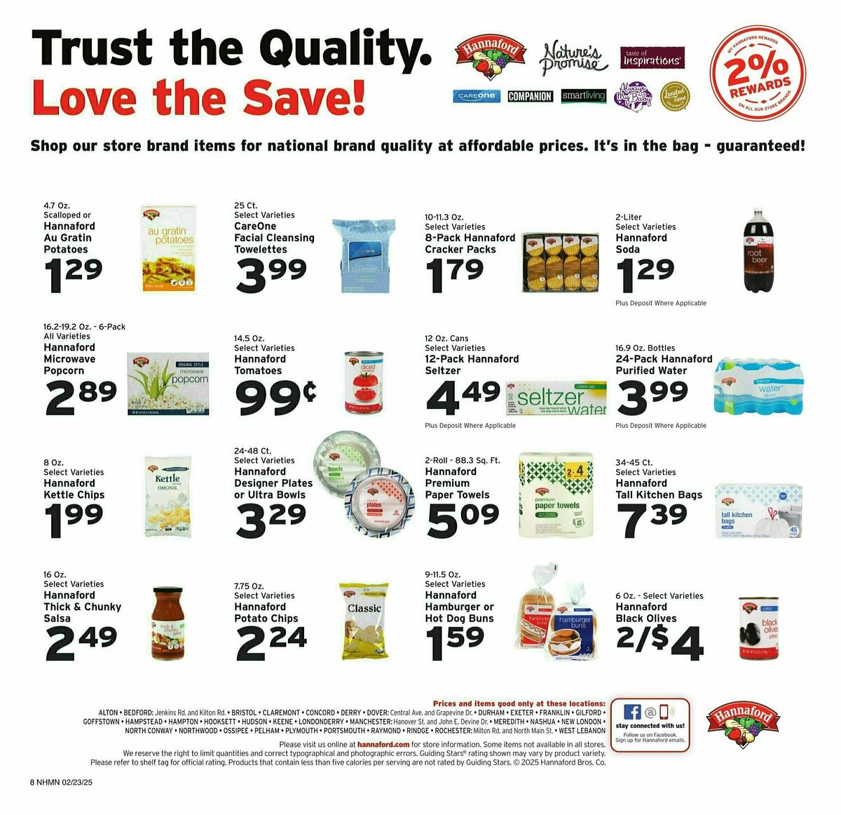 Hannaford Weekly Ad from February 23