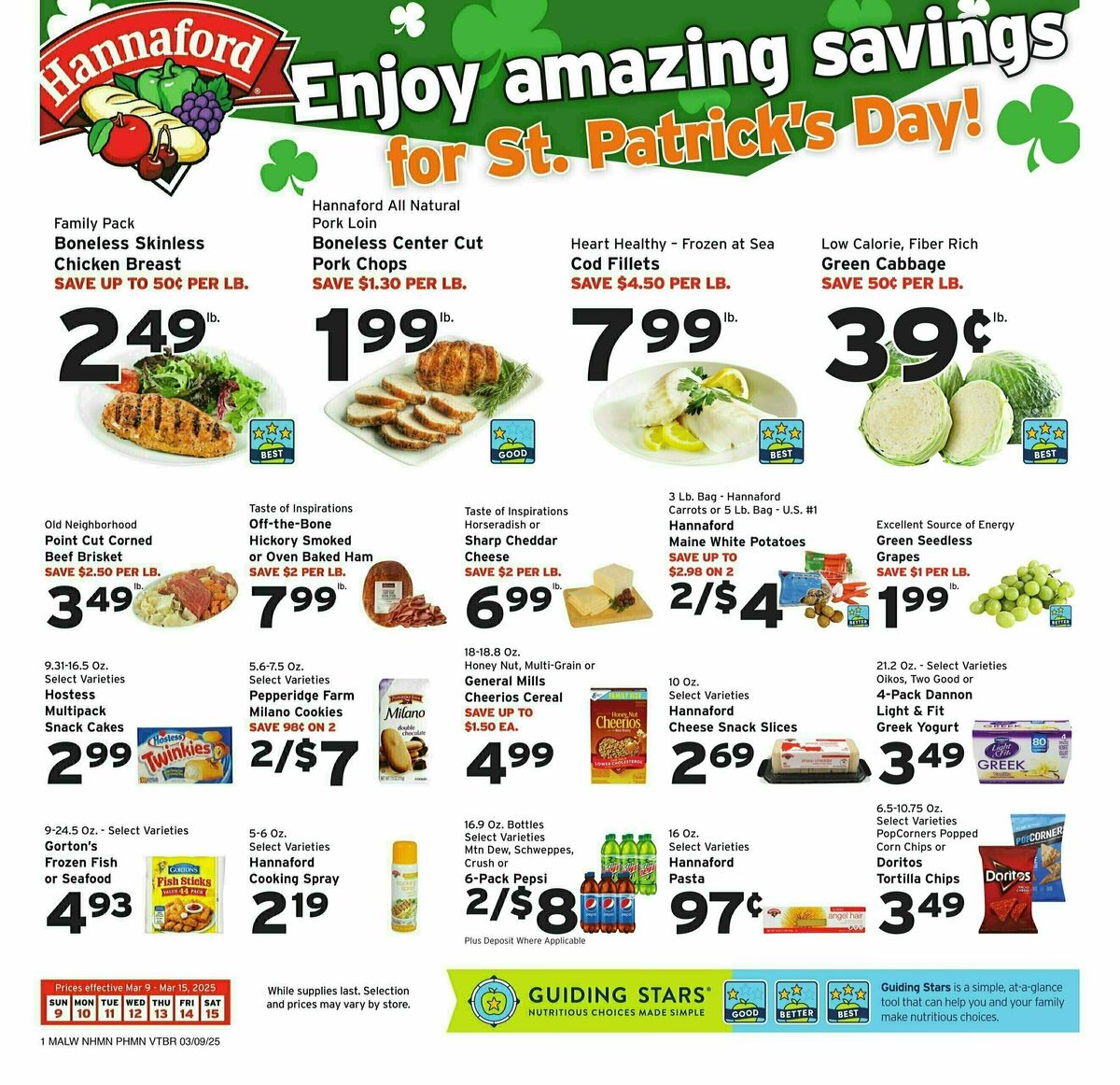 Hannaford Weekly Ad from March 9
