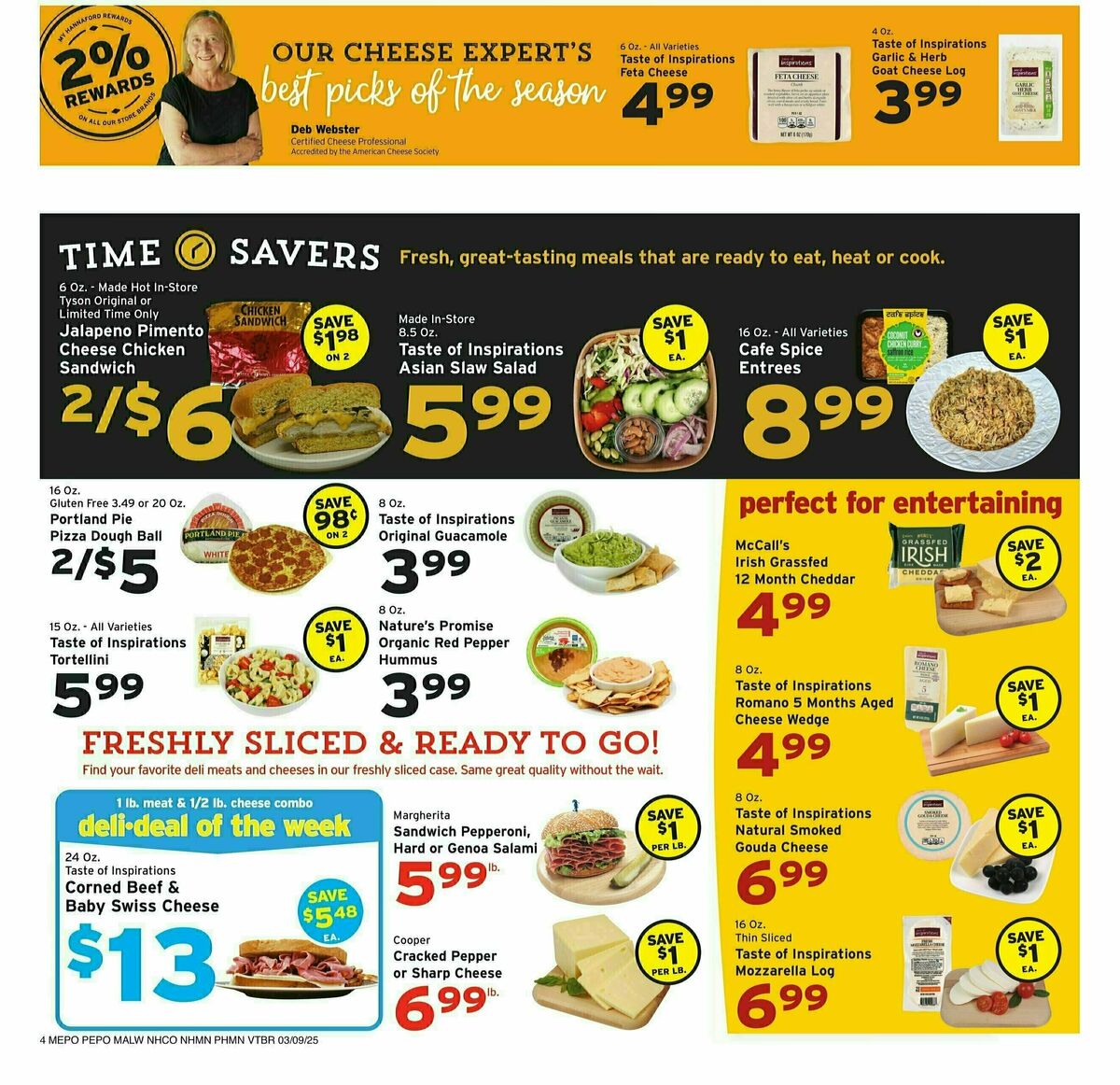 Hannaford Weekly Ad from March 9