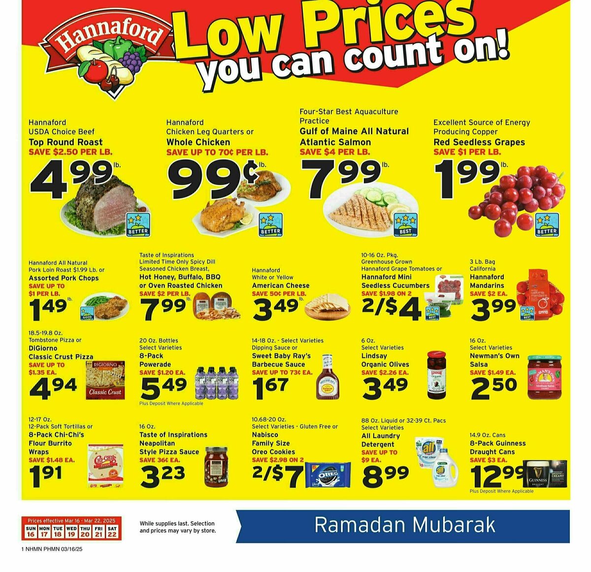 Hannaford Weekly Ad from March 16