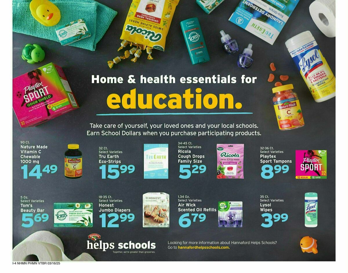 Hannaford Weekly Ad from March 16