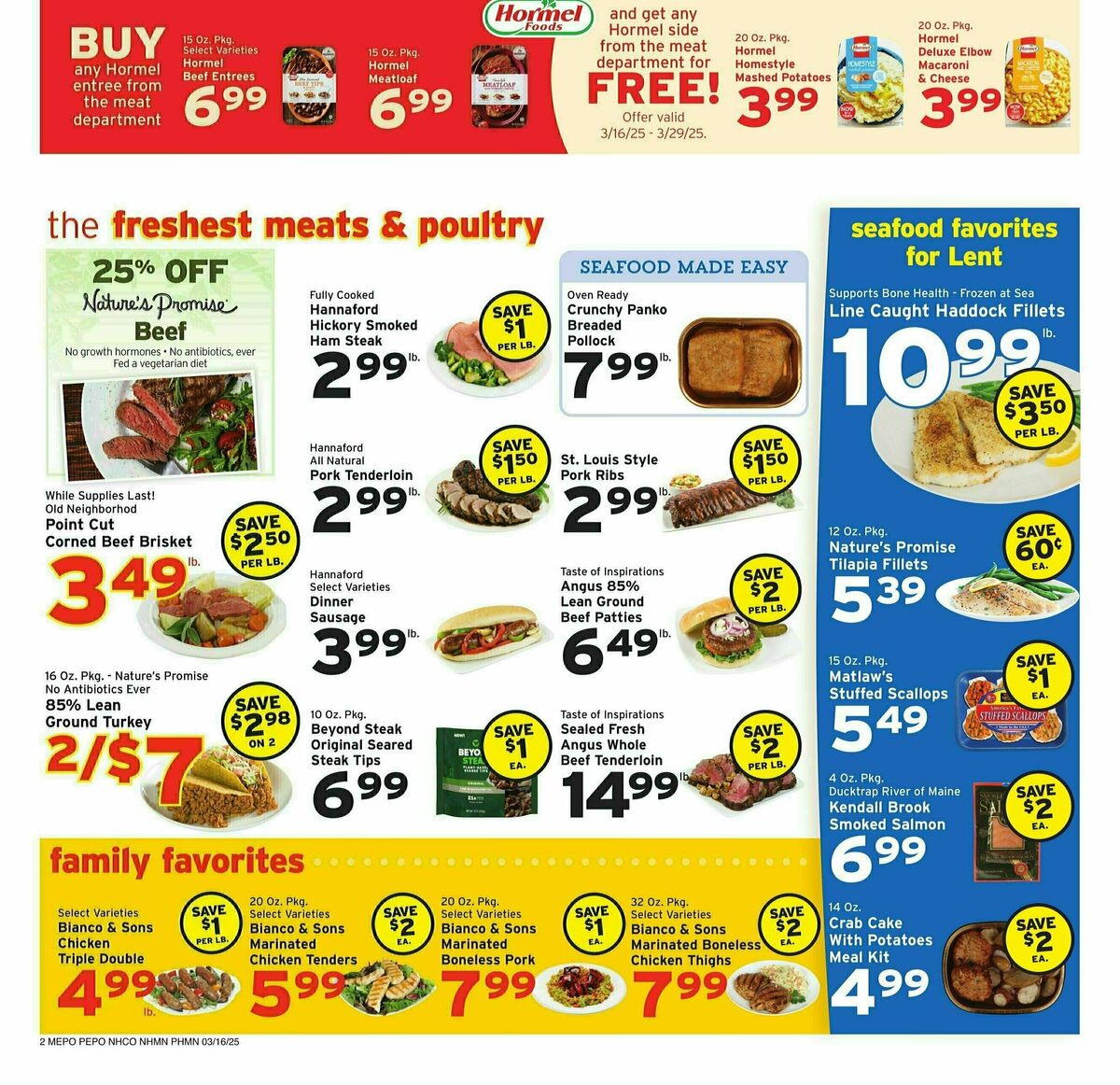 Hannaford Weekly Ad from March 16