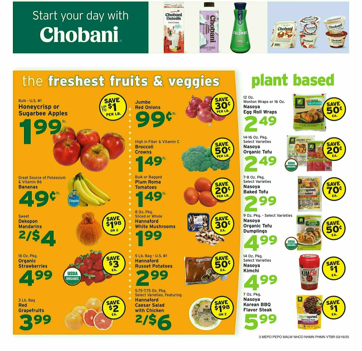 Hannaford Weekly Ad from March 16