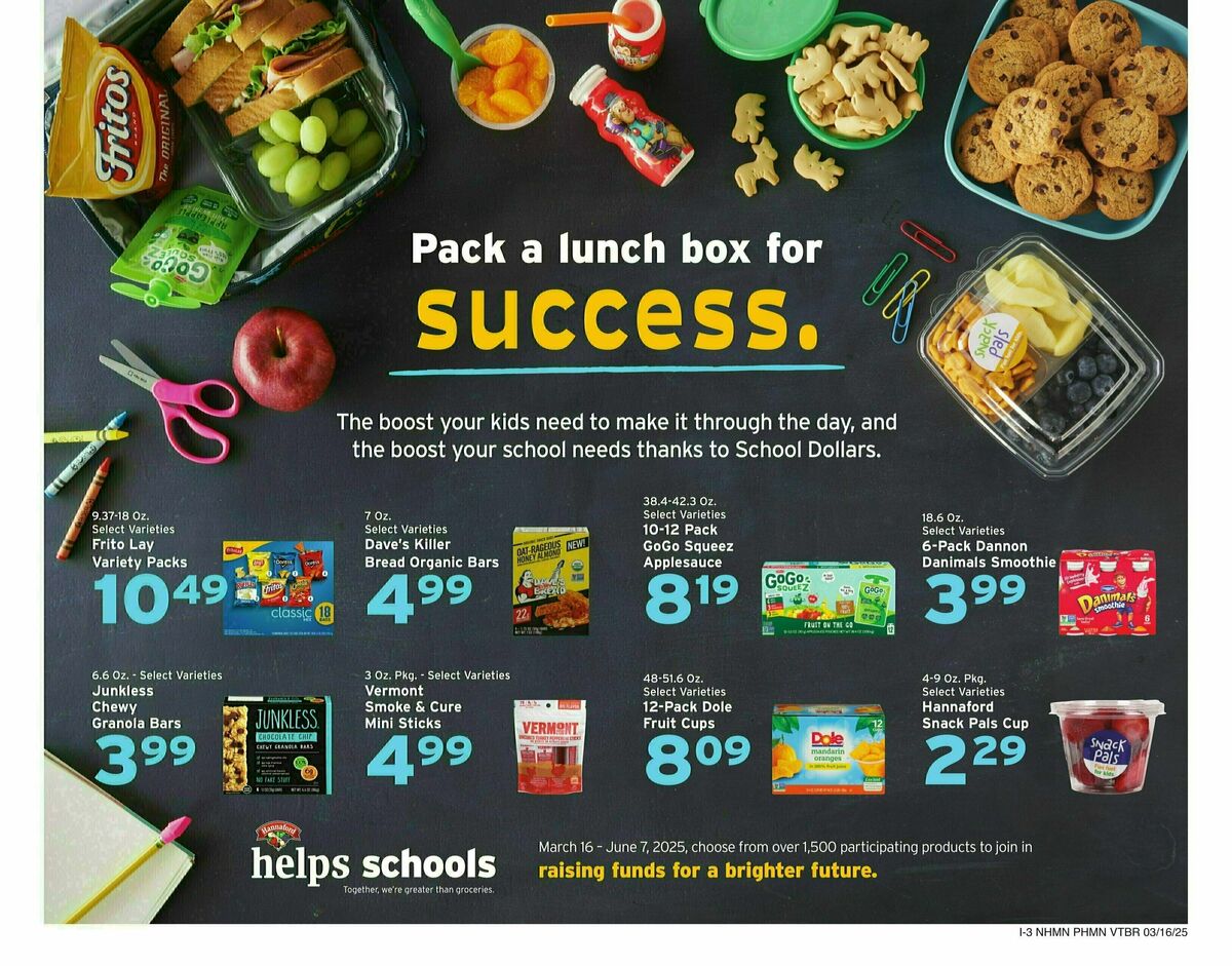 Hannaford Weekly Ad from March 16