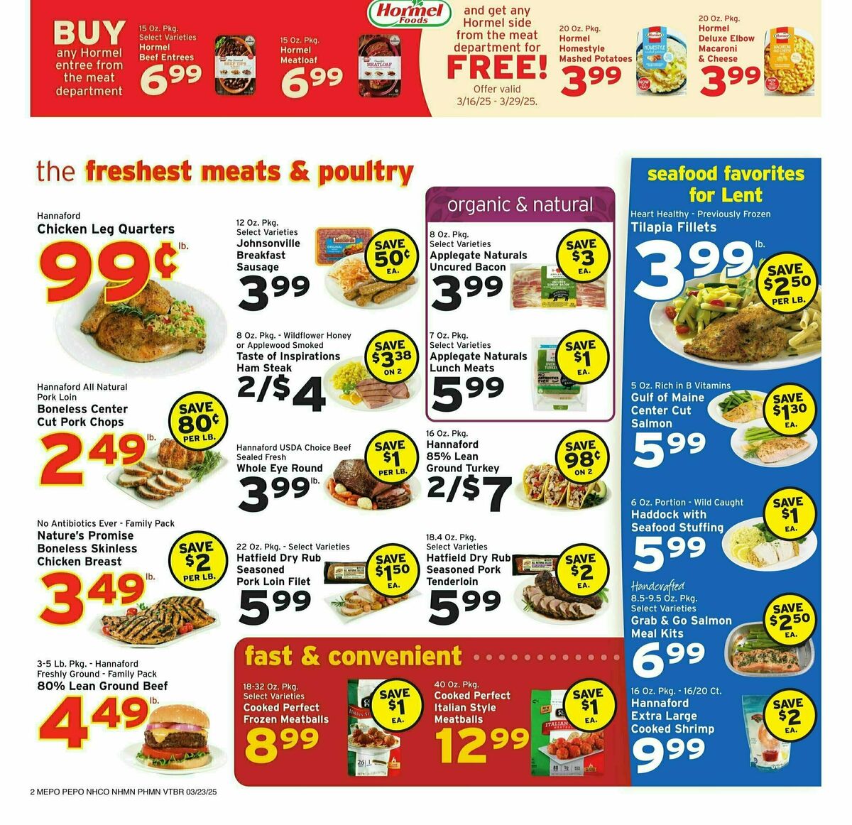 Hannaford Weekly Ad from March 23