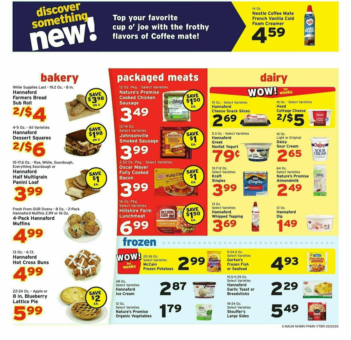 Hannaford Weekly Ad from March 23