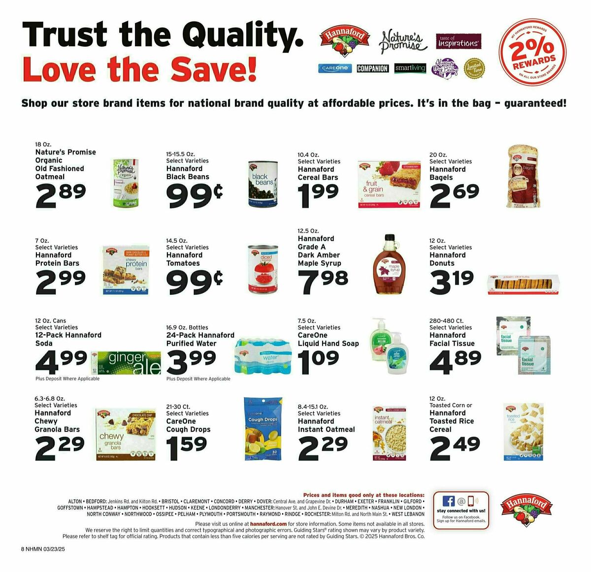 Hannaford Weekly Ad from March 23